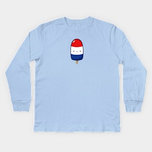 Red White and Blue-cicle! Kids Long Sleeve T-Shirt